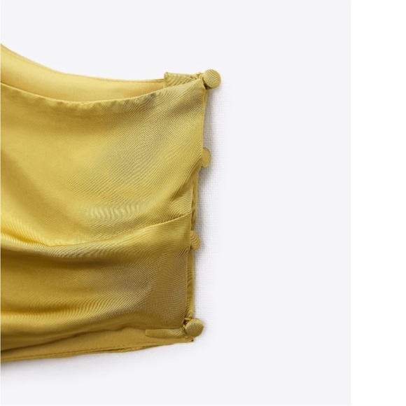 NWT Zara Satin Effect Asymmetric Dress - Picture 17 of 17